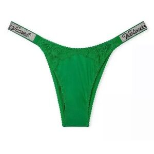 ♥️✅NWT Victoria's Secret  Very Sexy Shine Strap Lace Brazilian Panties S